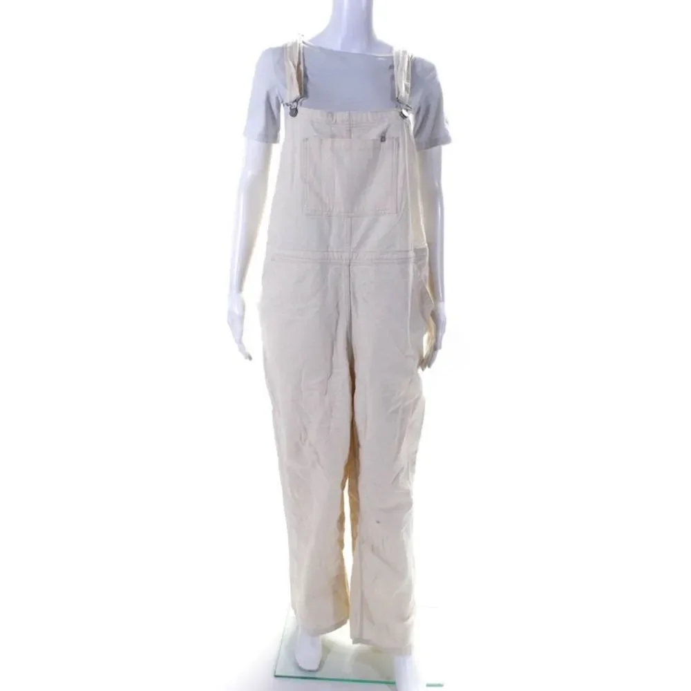 Everlane Womens The Canvas Overalls  Canvas  Size 16